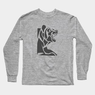 abstract Bear silhouette Long Sleeve T-Shirt